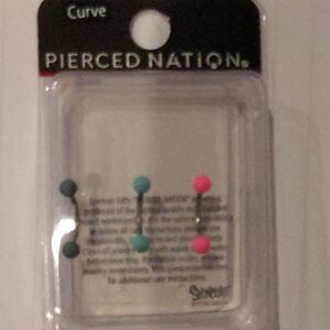 Pierced Nation Multi-Color Curved Barbell Set